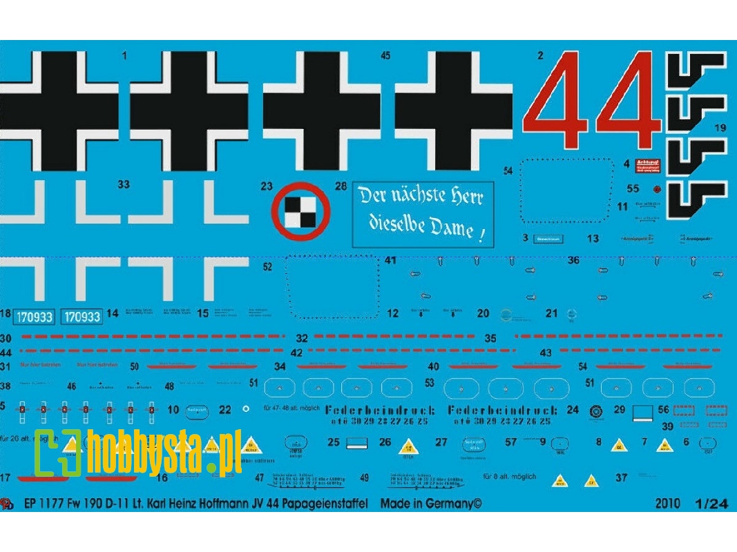 Fw 190-d11 Leut. Karl Heinz Hoffmann Jv 44 Papageienstaffel - image 1