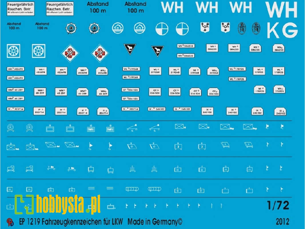 Number Plates For Transport Trucks And Tactical Markings - image 1