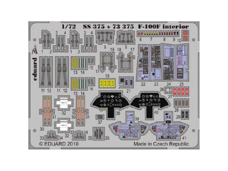 F-100F interior S. A. 1/72 - Trumpeter - image 1