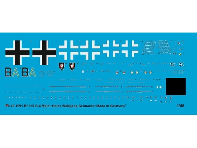 Bf 110 G4 Night Fighter Major Heinz Wolfgang Schnaufer - image 1