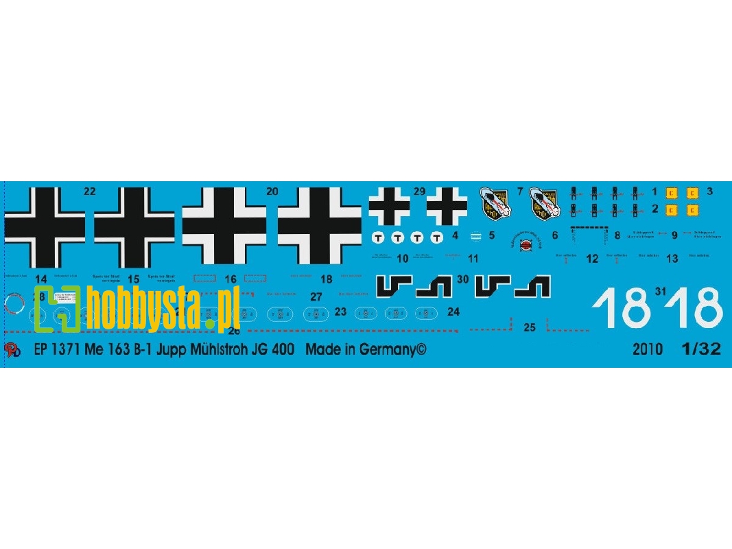 Me 163 B-1 Jupp Mühlstroh Jg 400 - image 1