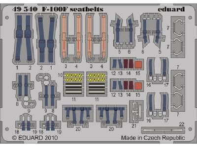 F-100F seatbelts 1/48 - Trumpeter - image 1