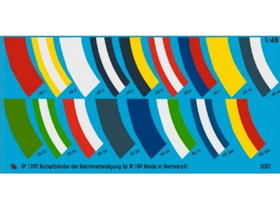 Tail Markings Of The Reichs Defence For Bf 109 Planes - image 1