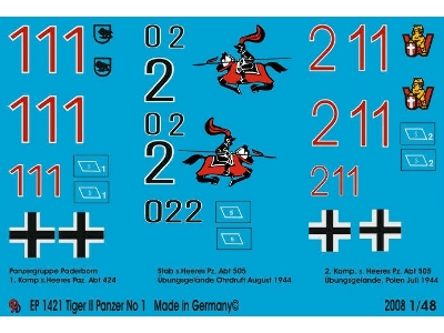 King Tiger Tanks Markings No. 1 - image 1