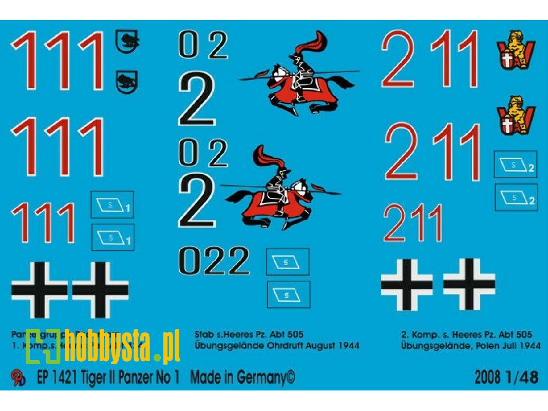 King Tiger Tanks Markings No. 1 - image 1