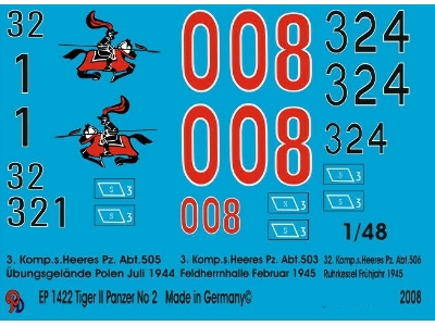 King Tiger Tanks Markings No. 2 - image 1