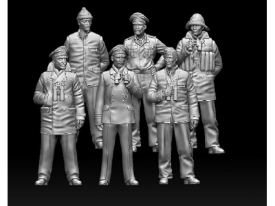 Crew Members Wwii German U-boot (6 Figures) - image 1