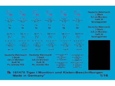 Ammo Markings 8,8 Cm Ammo Tiger And Crate Markings - image 1
