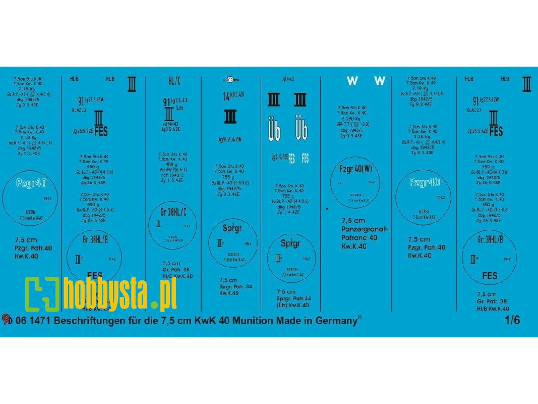 Markings For 7,5 Cm Kwk 40 Ammo - image 1