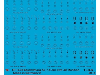Markings For 7,5 Cm Kwk 40 Ammo - image 1