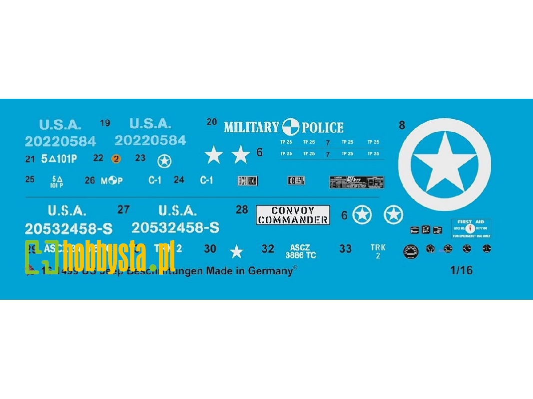 Us Jeep Markings No. 2 - Military, Police And Other - image 1