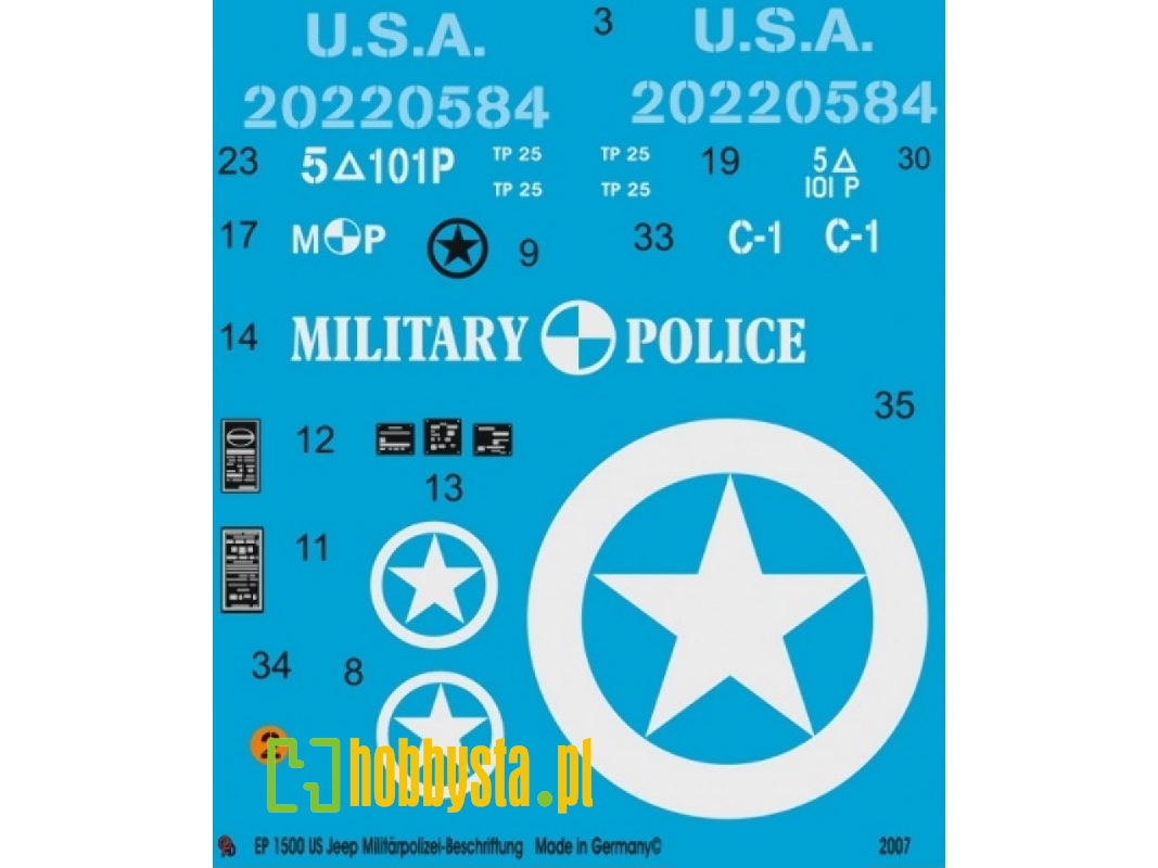 Us Jeep Mp Markings - image 1
