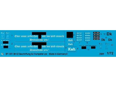 Br 52 Markings For Hobby Boss Steamer Br 52 - image 1