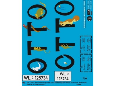 Vw Kübelwagen Markings Of Pilot Fighter Aces H. J. Marseille - image 1