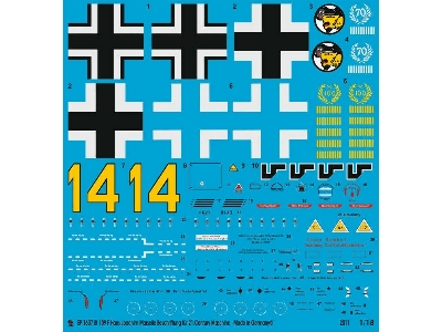 Markings For Bf 109 F Hans Joachim Marseille For Xxi. Century Planes - image 1