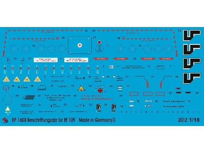 Stencils For Bf 109 F, Xxi. Century Planes - image 1