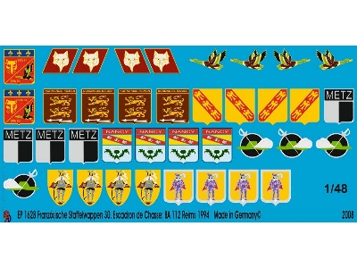 French Unit Badges 30. Escadron De Chasse. Ba 112 Reims 1994 - image 1