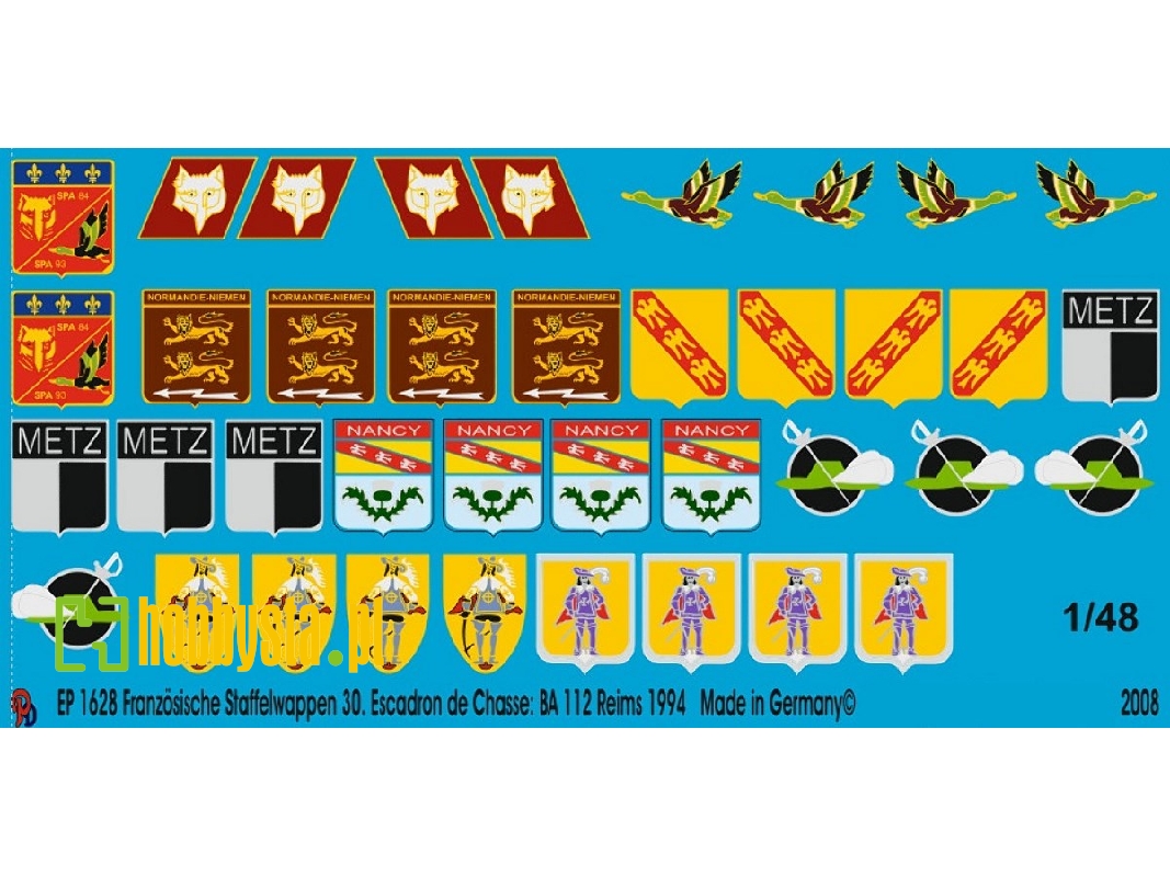 French Unit Badges 30. Escadron De Chasse. Ba 112 Reims 1994 - image 1