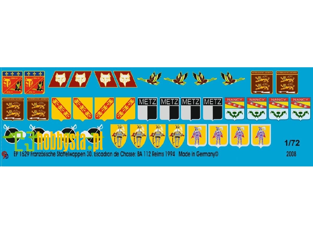 French Unit Badges 30. Escadron De Chasse. Ba 112 Reims 1994 - image 1