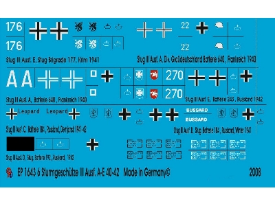 Markings For Stug Iii Version A-e Tanks - image 1