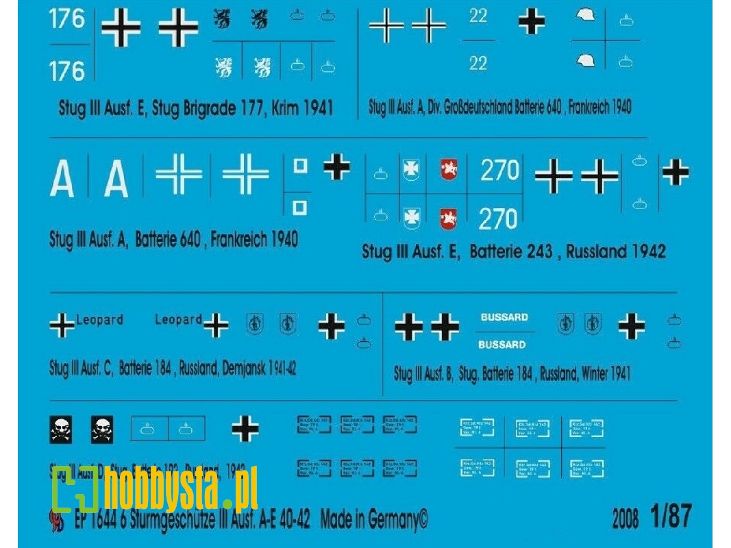Markings For Stug Iii Version A-e Tanks - image 1