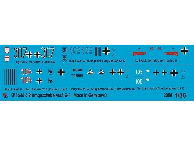 Markings For Stug Iii Version G-f Tanks - image 1