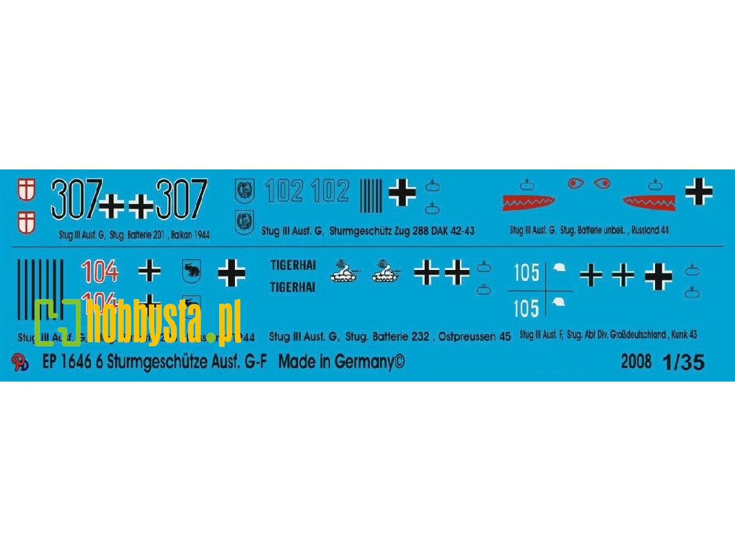 Markings For Stug Iii Version G-f Tanks - image 1