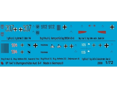 Markings For Stug Iii Version G-f Tanks - image 1