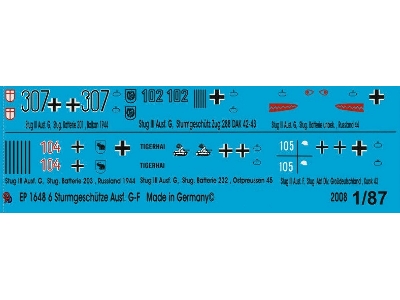 Markings For Stug Iii Version G-f Tanks - image 1