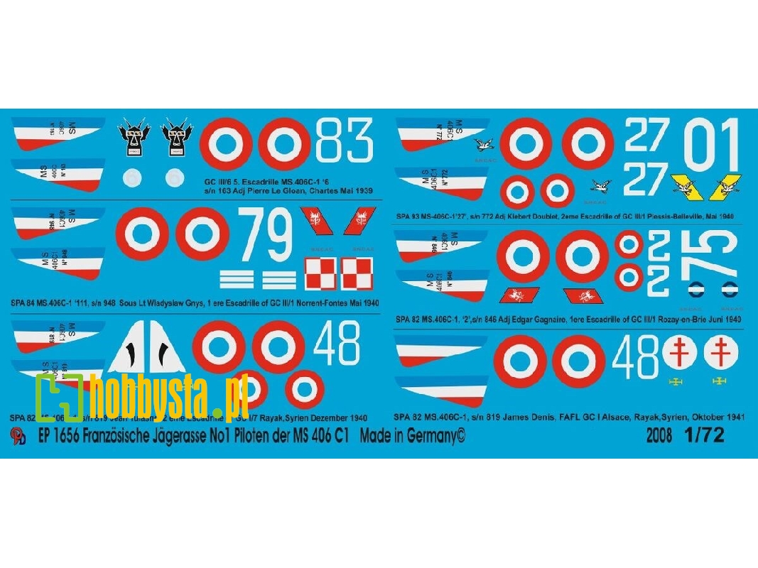 6 French Fighter Aces No. 1 - Pilots Of Ms. 406c1 - image 1