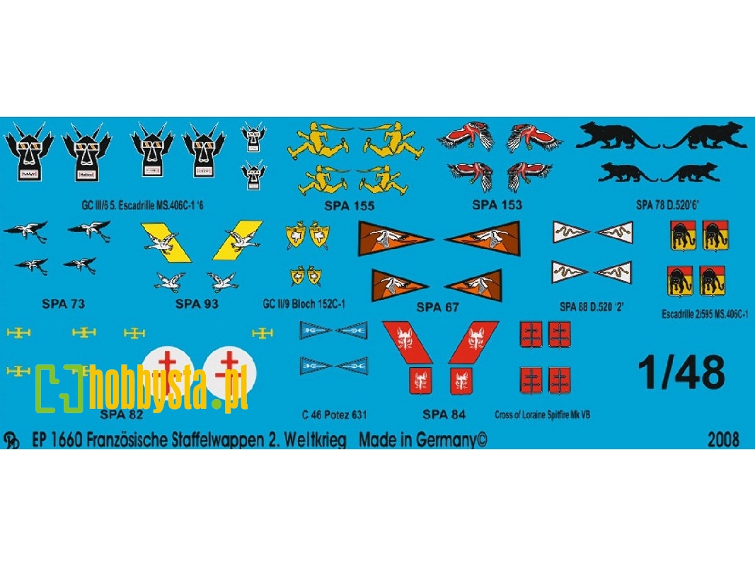 French Airforce Unit Markings Ii World War - image 1