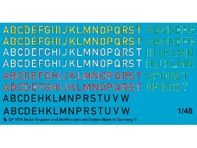 Stuka Group Codes And Staffel Codes With Outline - image 1
