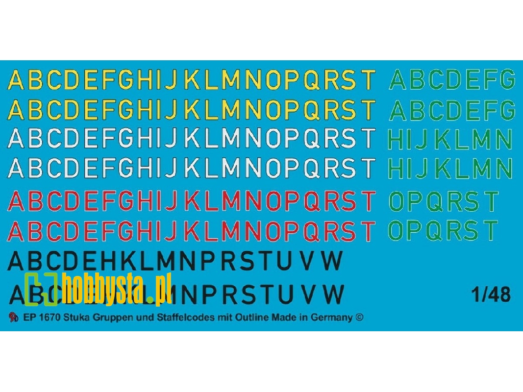 Stuka Group Codes And Staffel Codes With Outline - image 1