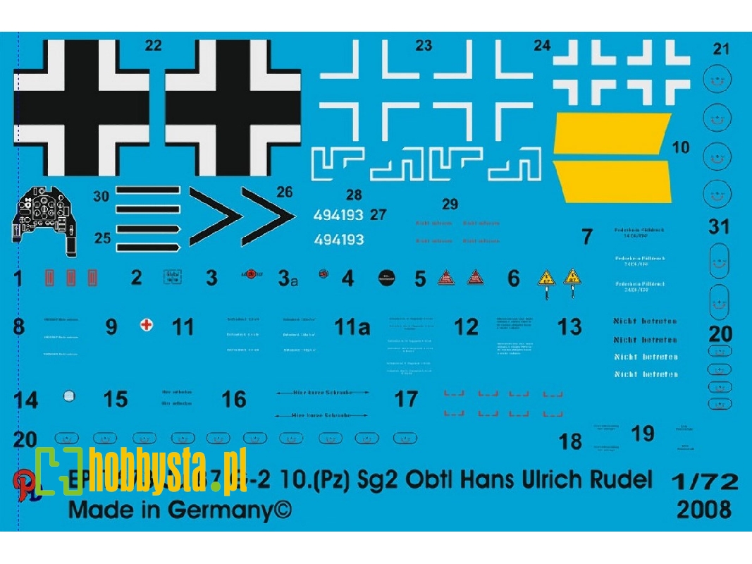 Ju 87 G-2 10.(Pz.) Sg2 1945 Obtl. Hans Ulrich Rudel - image 1