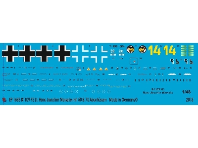 Bf 109 F 2 Lt Hans Joachim Marseille With 50 And 70 Kill Markings - image 1
