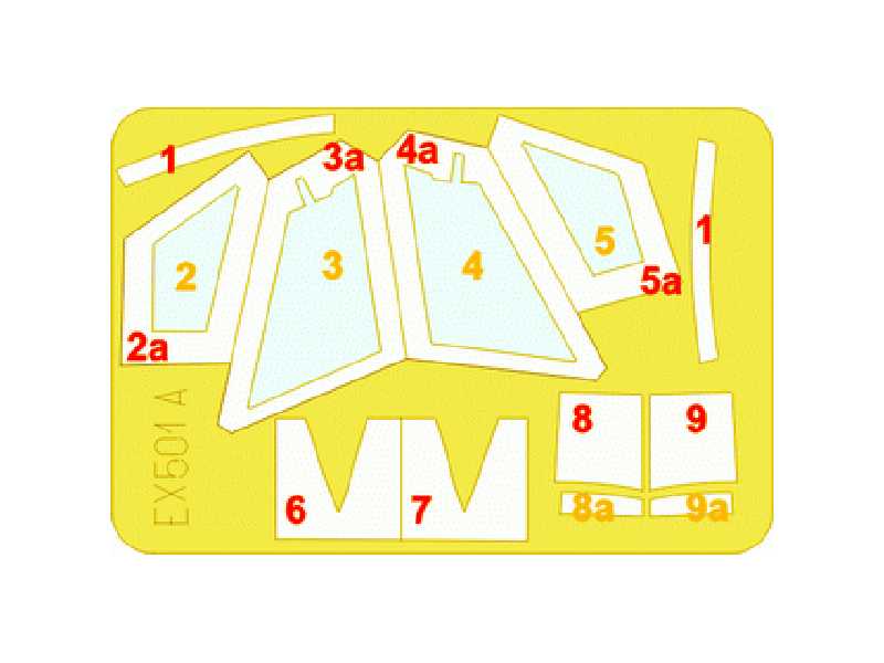  F-104 surface panels 1/48 - Hasegawa - masks - image 1