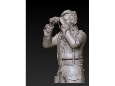 English Tank Crew Soldier Looking Through Binoculars - image 1