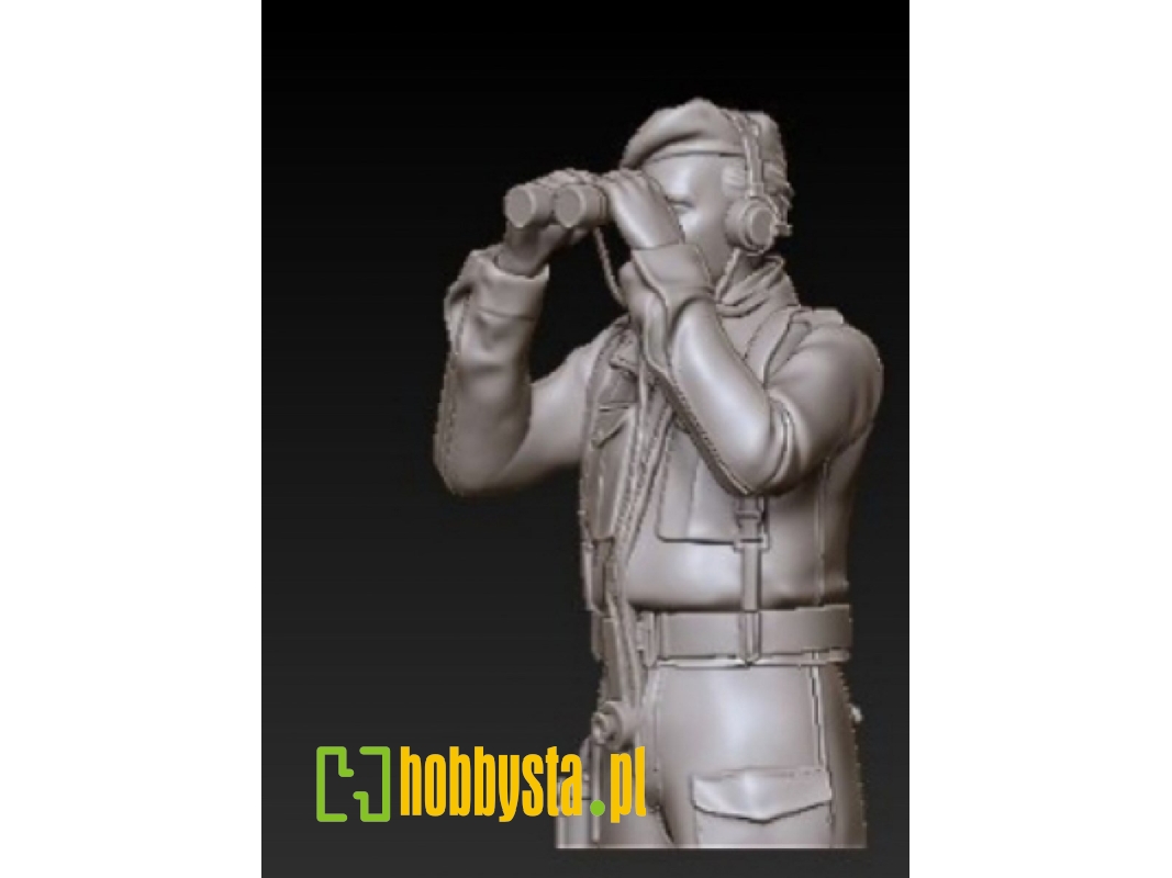 English Tank Crew Soldier Looking Through Binoculars - image 1