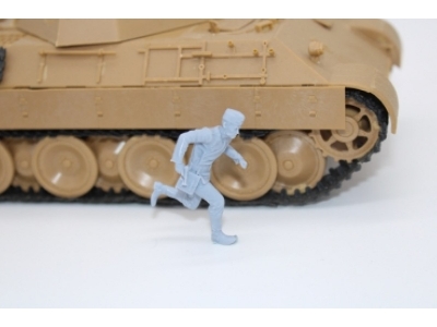 German Wwii Tank Officer Running With Gun - image 1
