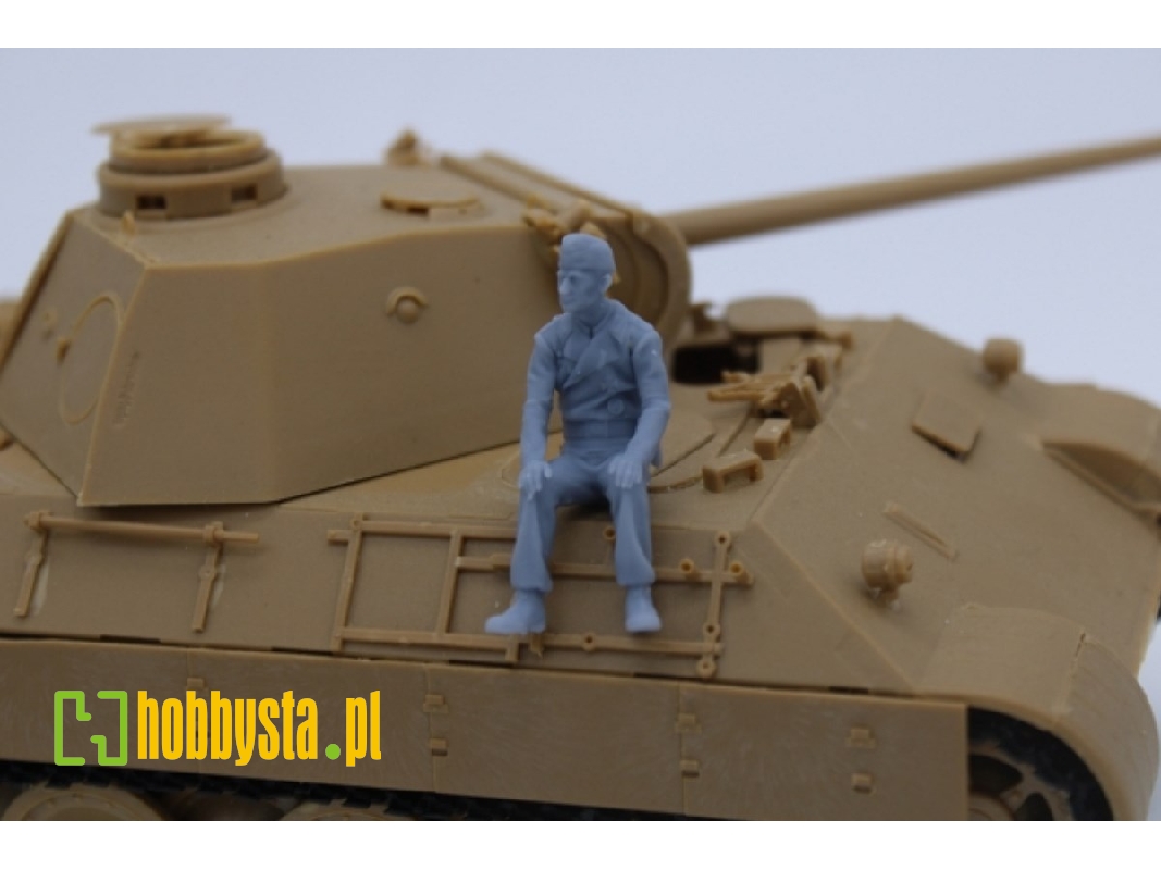 German Wwii Tank Crewmember Sitting - image 1