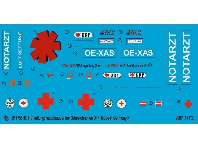 Bk 117 Rescue Helicopter Oe-xas Austrian Service - image 1