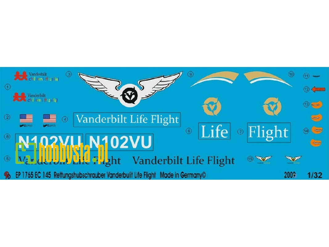 Ec 145 Rescue Helicopter Vanderbilt Life Flight Usa - image 1