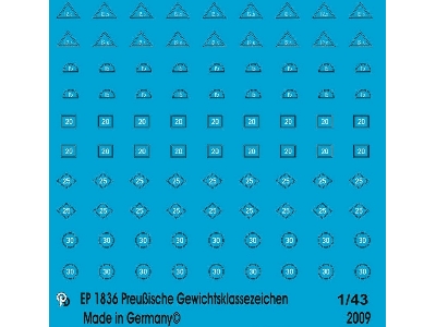 Prussian Railway Wagon Weight Class Markings - image 1