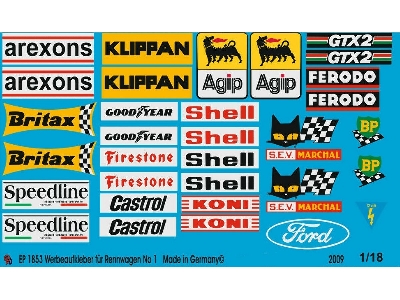 Advertising Sticker Racing Car - image 1