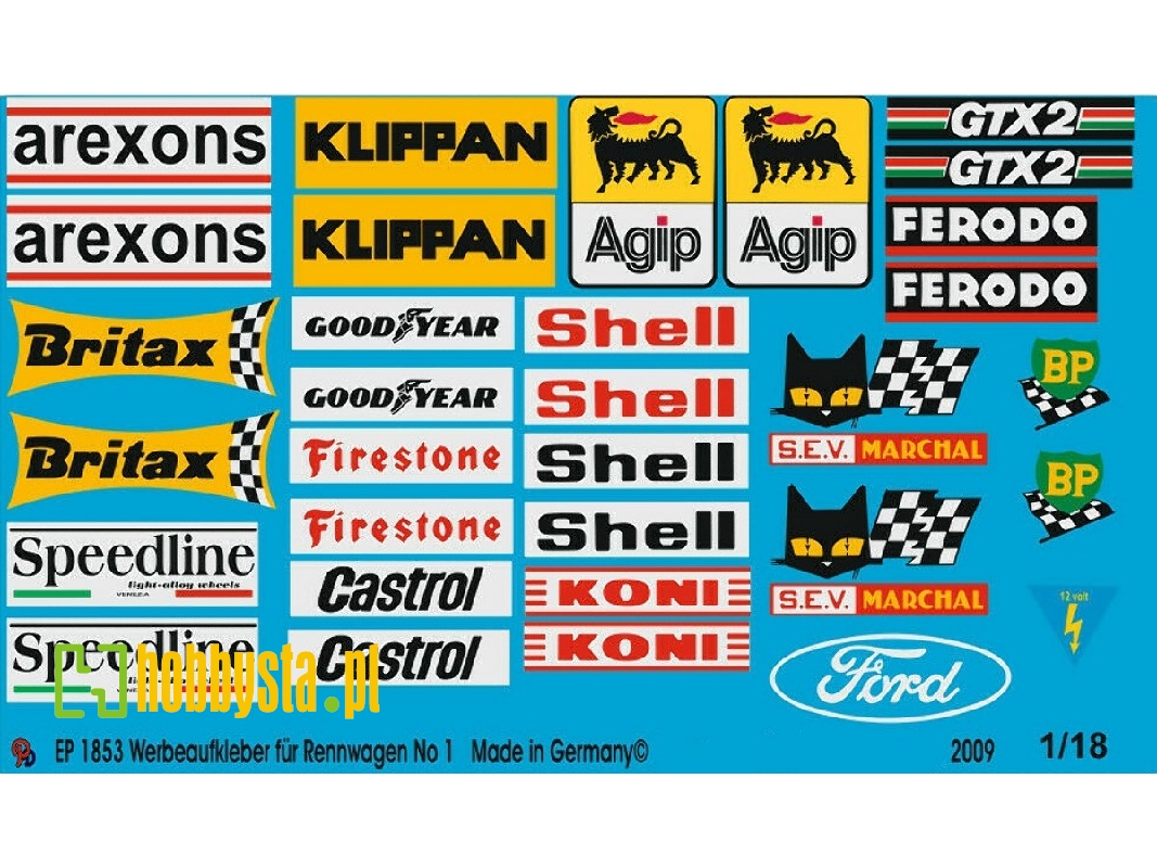 Advertising Sticker Racing Car - image 1