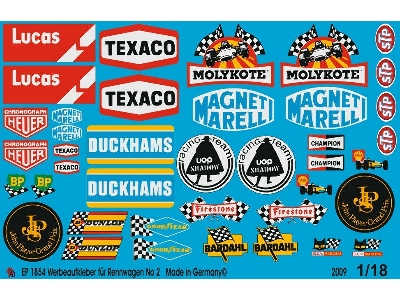 Advertising Sticker Racing Car No. 2 - image 1