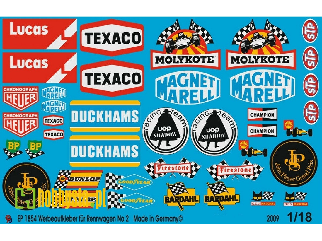Advertising Sticker Racing Car No. 2 - image 1