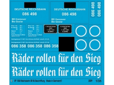 Markings For The Br 58 Of The German Reichsbahn - image 1