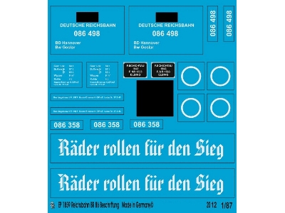 Markings For The Br 58 Of The German Reichsbahn - image 1