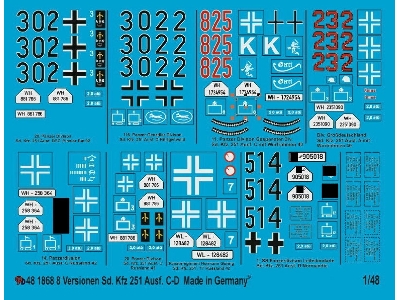 8 Different Sd Kfz 251 Ausf. C And D - image 1